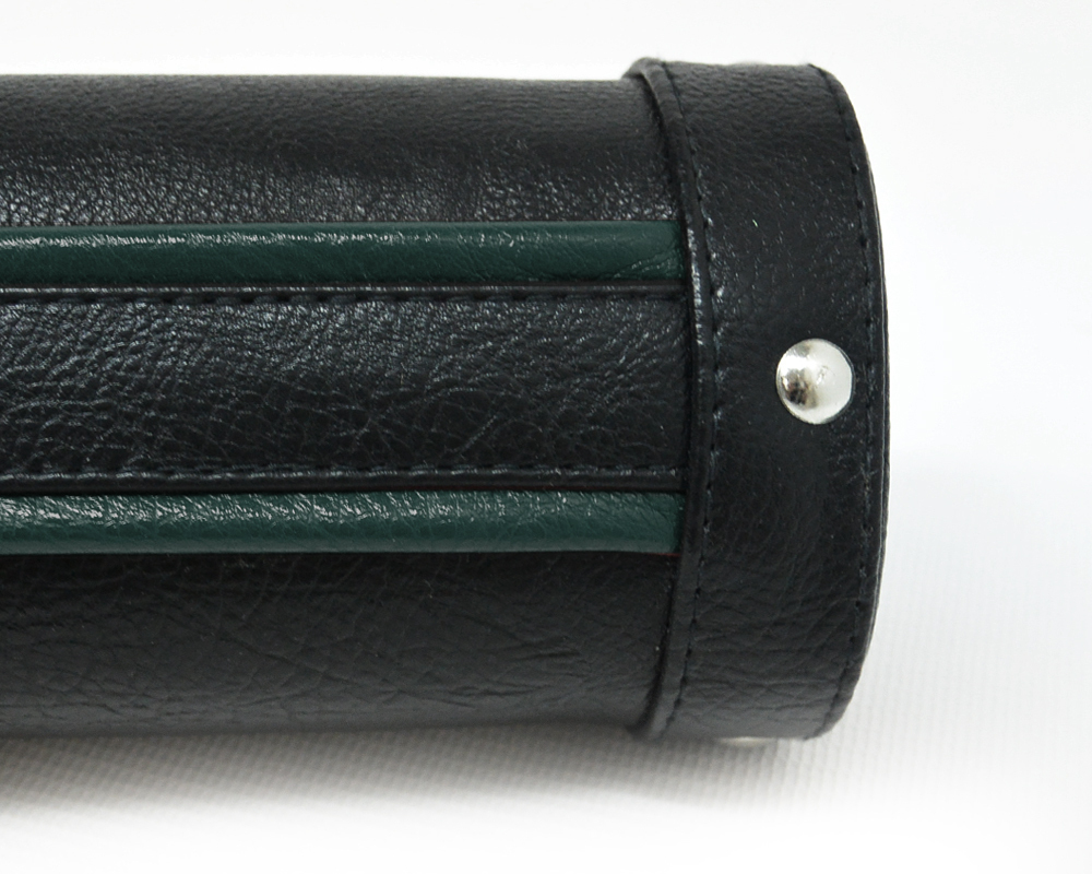 Тубус на 1 кий Меркури CLUB (без кармана) (черный/зеленый)