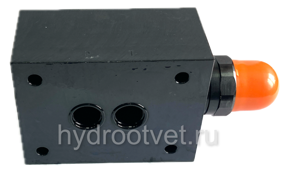 DBDS20P1X/100 - Предохранительный клапан прямого управления Ду20, давление регулировки до 100 бар, тип монтажа - на плиту, элемент регулировки S = винт