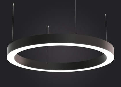 Подвесной LED светильник кольцевой OREOL-1950 158Вт 5000К 19502Лм черный 1950х1950х100мм DARKLUM