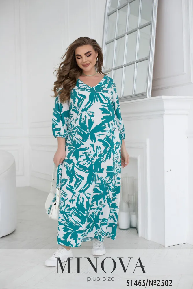 Платье 2502-бирюзовый Minova
