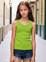 Майка для девочки в рубчик