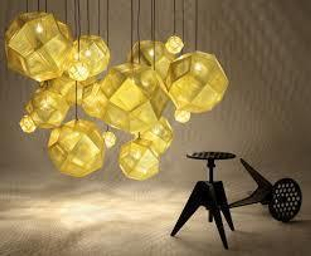 Подвесной дизайнерский светильник  Etch by Tom Dixon (серебряный)
