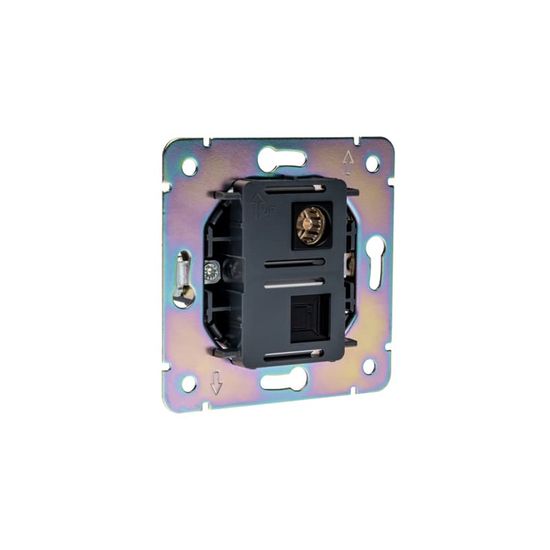 Розетка STRONG компьютерная RJ45 кат6 + TV с/у антрацит KRANZ