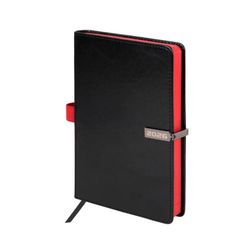 Ежедневник датированный А5 BRAUBERG "Inspiration" черный (117473)