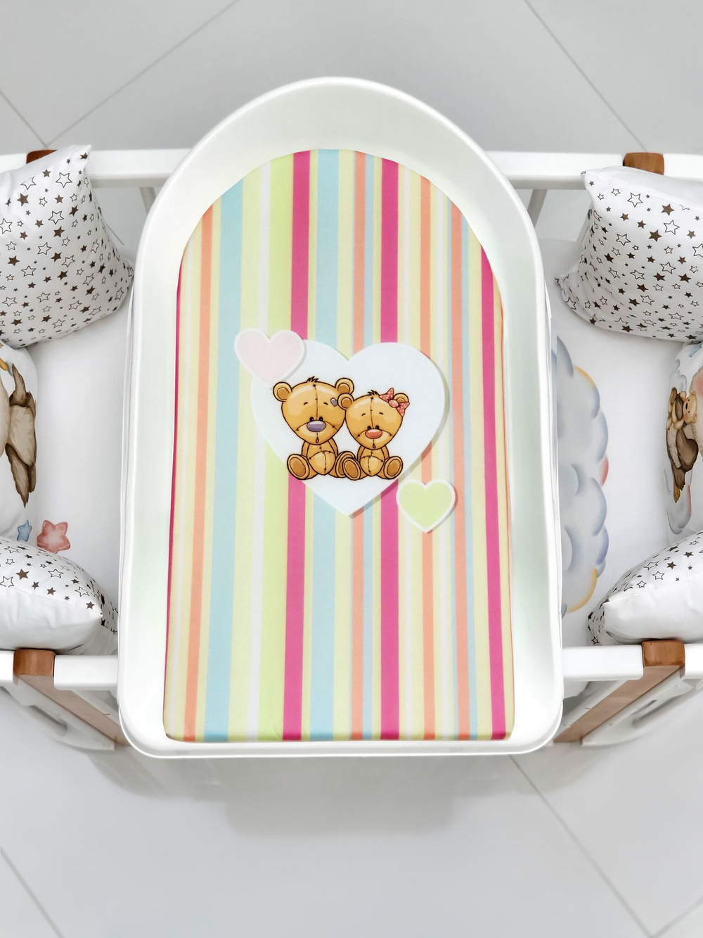 Доска для пеленания BUBO BABY "PRESTIGE" 80х53 см на пластиковой основе