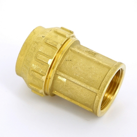 Муфта компрессионная для труб ПНД с внутренней резьбой Ду 32-40, Tiemme