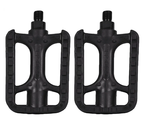 Педали FP-804 FEIMIN,ось 9/16"со светоотражателями,пластиковые чёрные,арт.360043