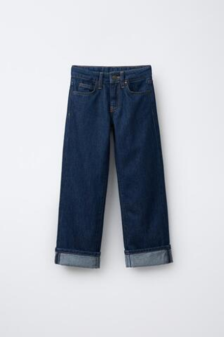 ZARA Х BENSIMON ® ДЖИНСЫ ПРЯМОГО КРОЯ, СИНИЙ