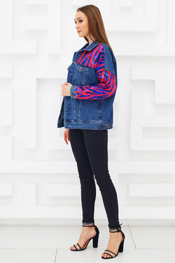 LIGVIANNI Джинсовая куртка Denim Jacket Zebra