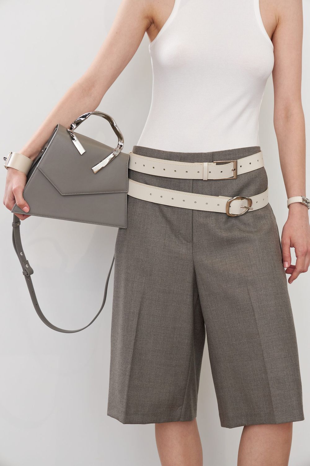 БАЗОВЫЙ РЕМЕНЬ С МЯТОЙ ПРЯЖКОЙ MILK