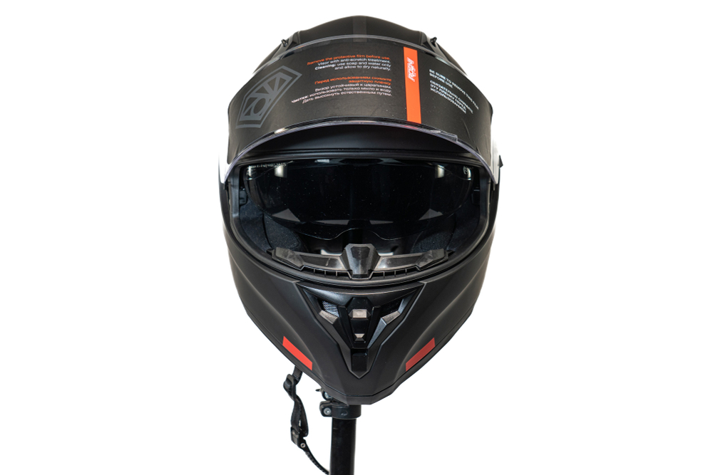 Мотошлем ROQVI DEVIL черный/красный матовый (Мотошлем ROQVI DEVIL черный/красный матовый)