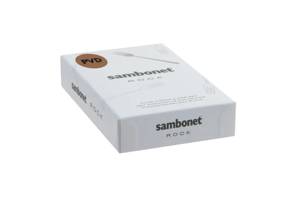 Sambonet Набор из 6 вилок Rock PVD Gold 52762GA5
