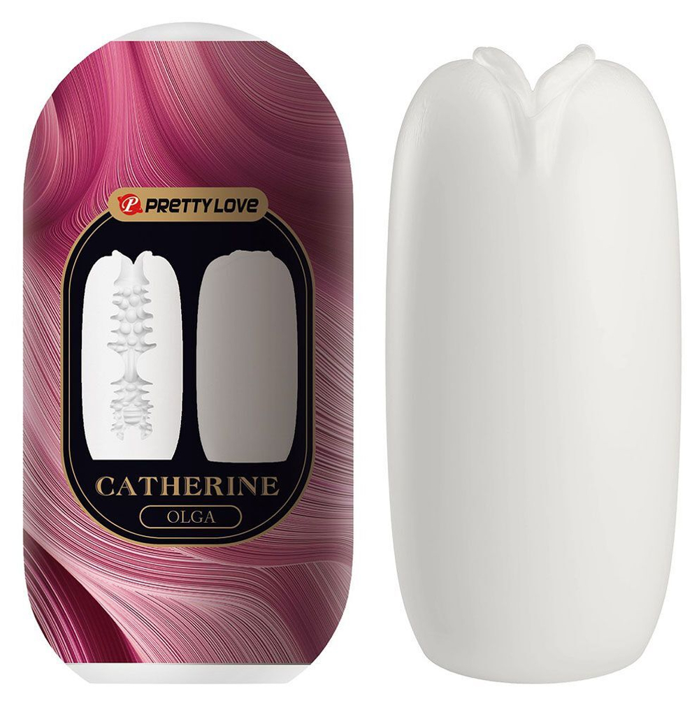 Белый мастурбатор-вагина Olga (Цвет: белый)