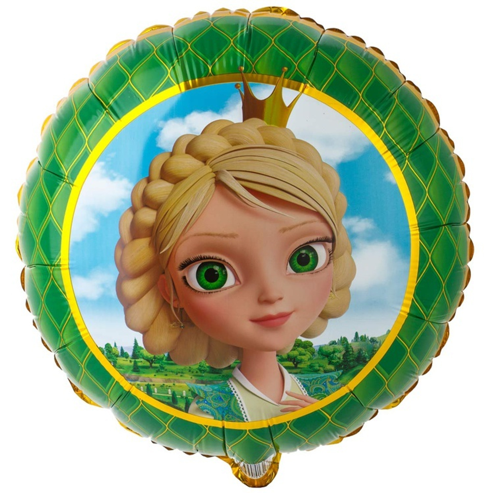 Фольгированная фигура, круг, РУС Царевны Василиса,18"/46СМ