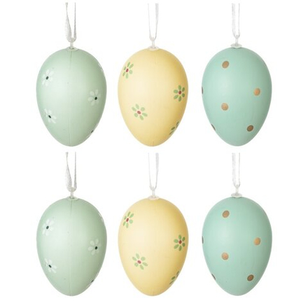 GAEM Набор из 6-ти изделий декоративных подвесных "Яйцо" (4*6), L16 W4 H17,5 см
