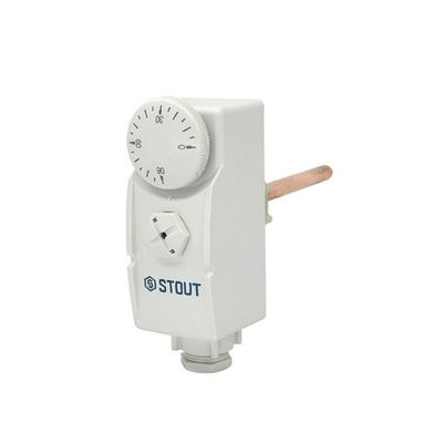 Термостат погружной механический STOUT - 1/2" (220В, 0-90C)