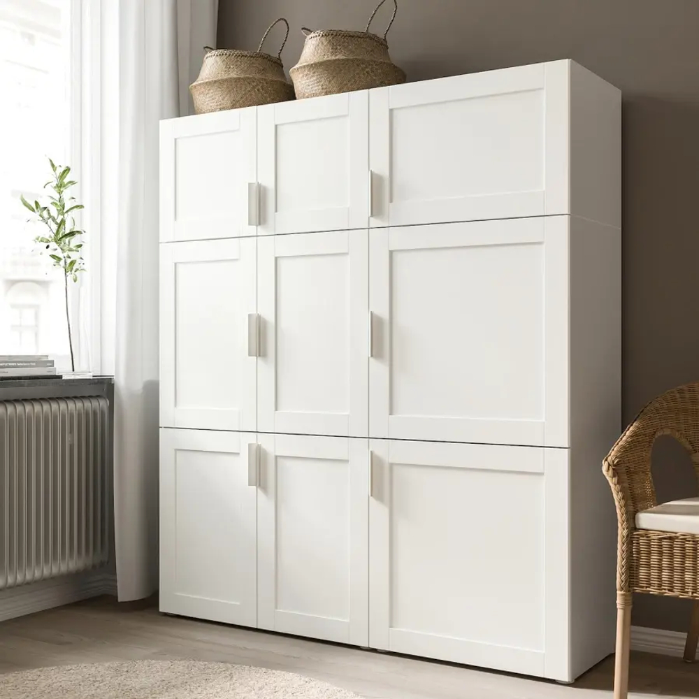 Дверца - SANNIDAL IKEA/ САННИДАЛЬ ИКЕА,  40x40 см, белый