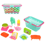 Набор посуды, корзинка 7062-28