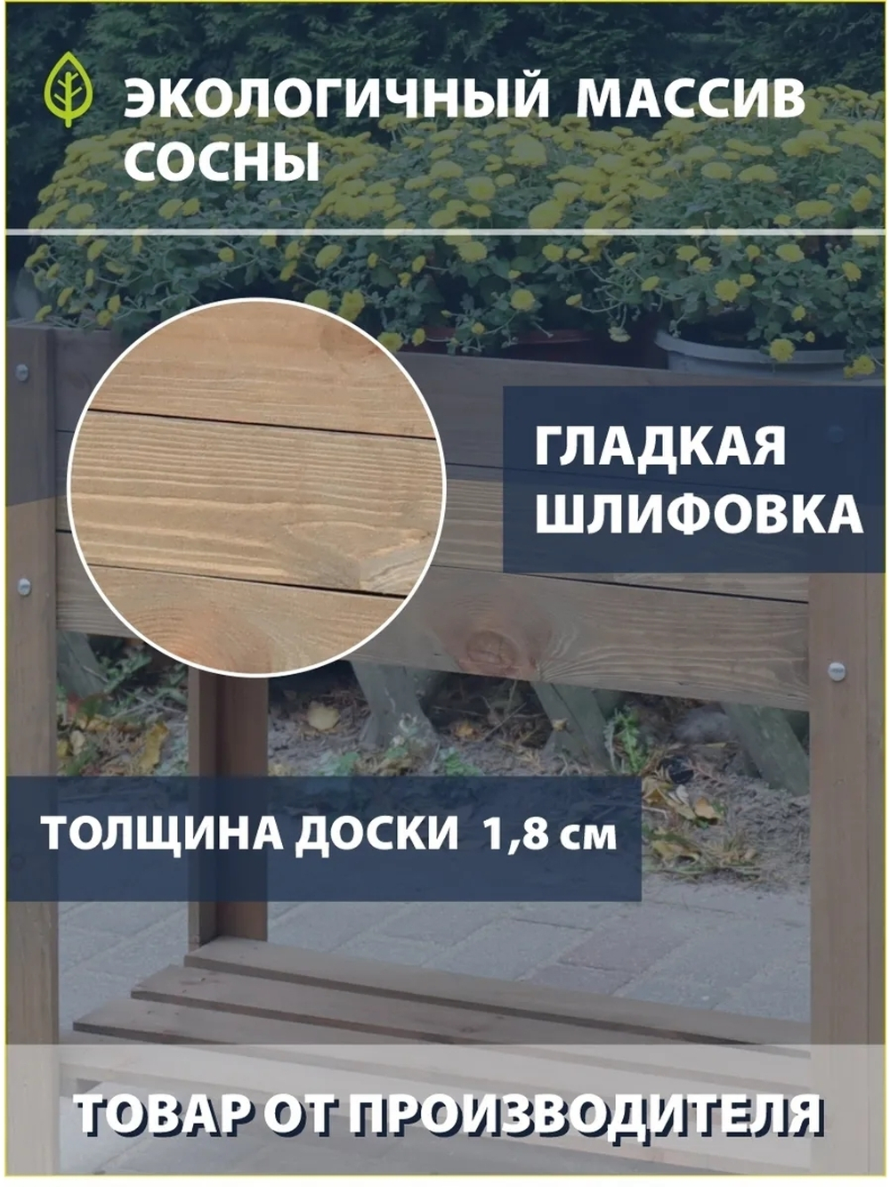 Ящик деревянный для цветов и рассады