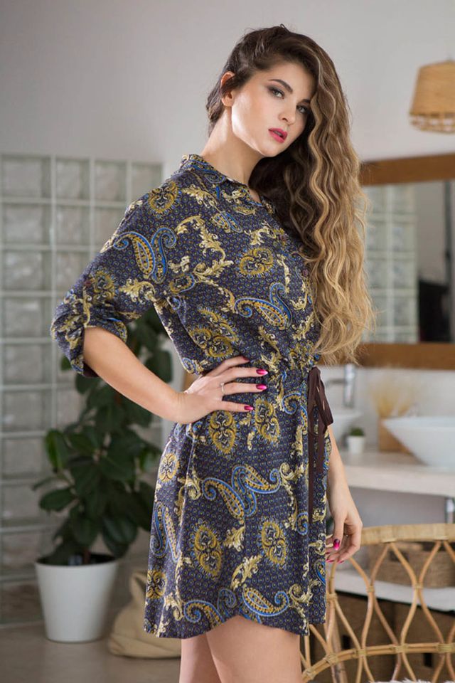 Туника домашняя Elania из принтованной вискозы