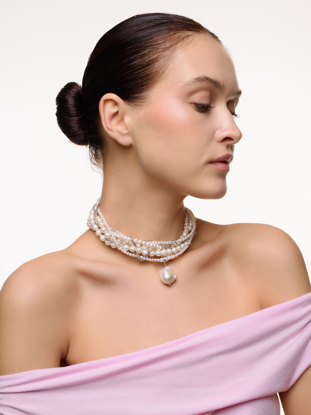 Колье "Holiday" из натурального жемчуга