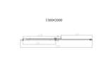 Душевая дверь Dice VDS-4D130CLB, 1300, черный, стекло прозрачное