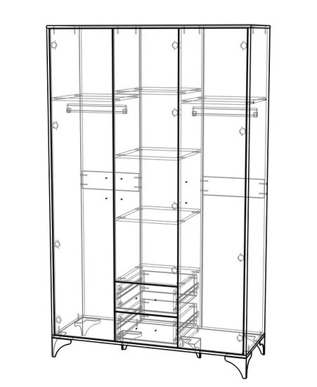 Шкаф БАРТОН правый