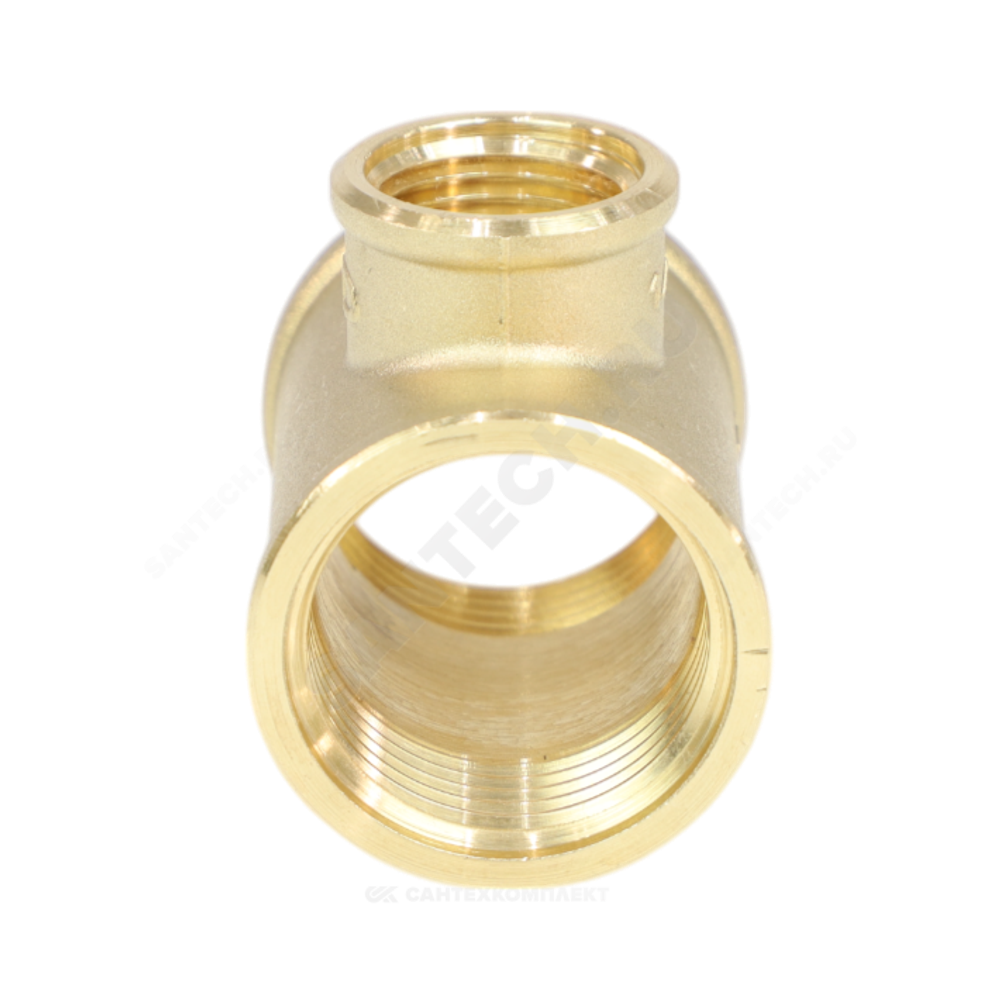 Тройник латунь переходной Ду 25х15х25 (1"х1/2"х1") ВР LD LD.65.523.25x15x25
