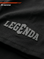 Шорты тренировочные двойные LEGENDA Gym Tigh черные