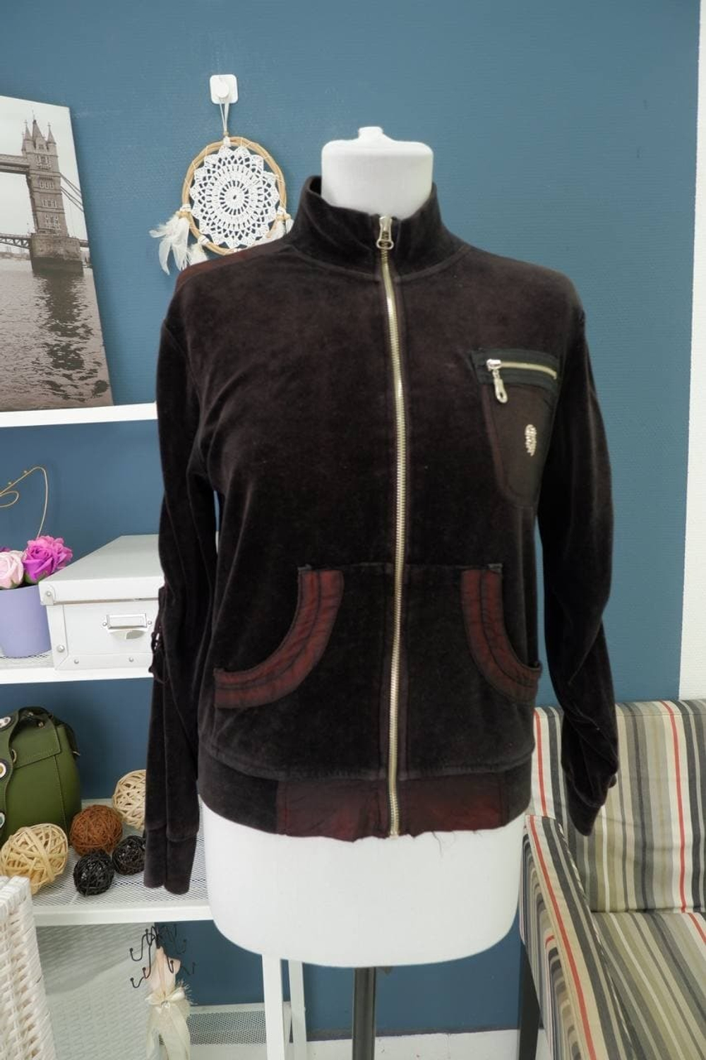 Кофта на молнии 44 размер