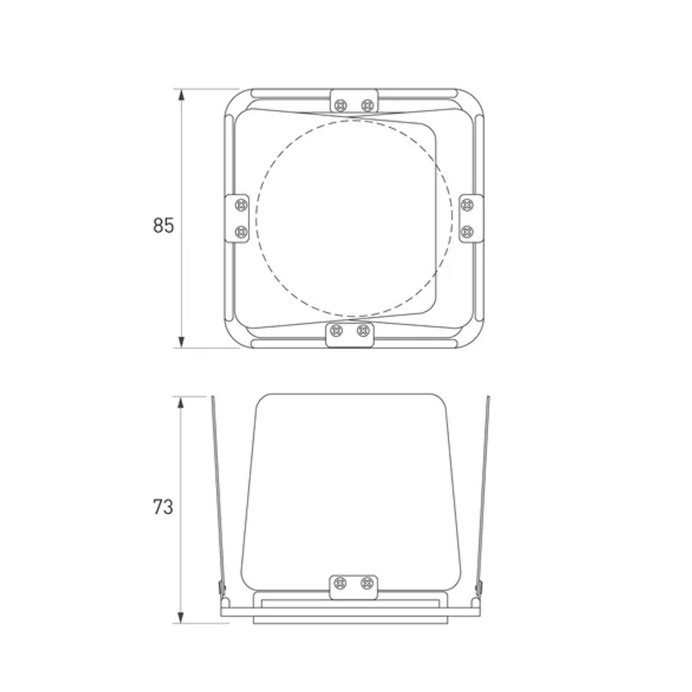 Шторки кашетирующие LGD-ARTIFACT-BARNDOOR-R65 (BK) (Arlight, Металл) 057160