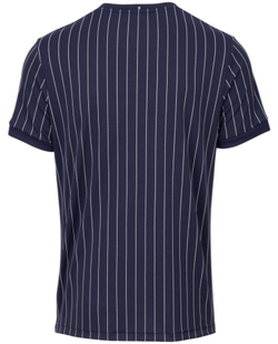 Мужская теннисная футболка Fila BB1 Stripes - navy/white
