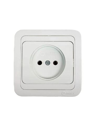 Розетка без заземления белая Makel Mimoza 12022