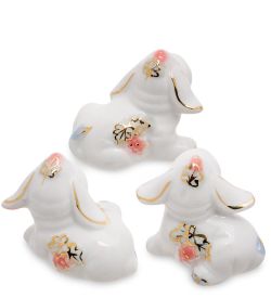 С 027 Фигурка «Три щенка' 3' роз. (GE)