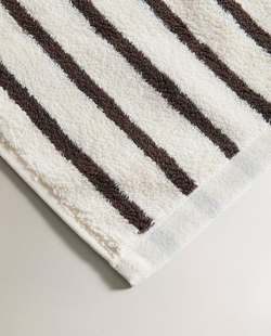 ZARA HOME БАННОЕ ПОЛОТЕНЦЕ В ПОЛОСКУ, КОРИЧНЕВЫЙ