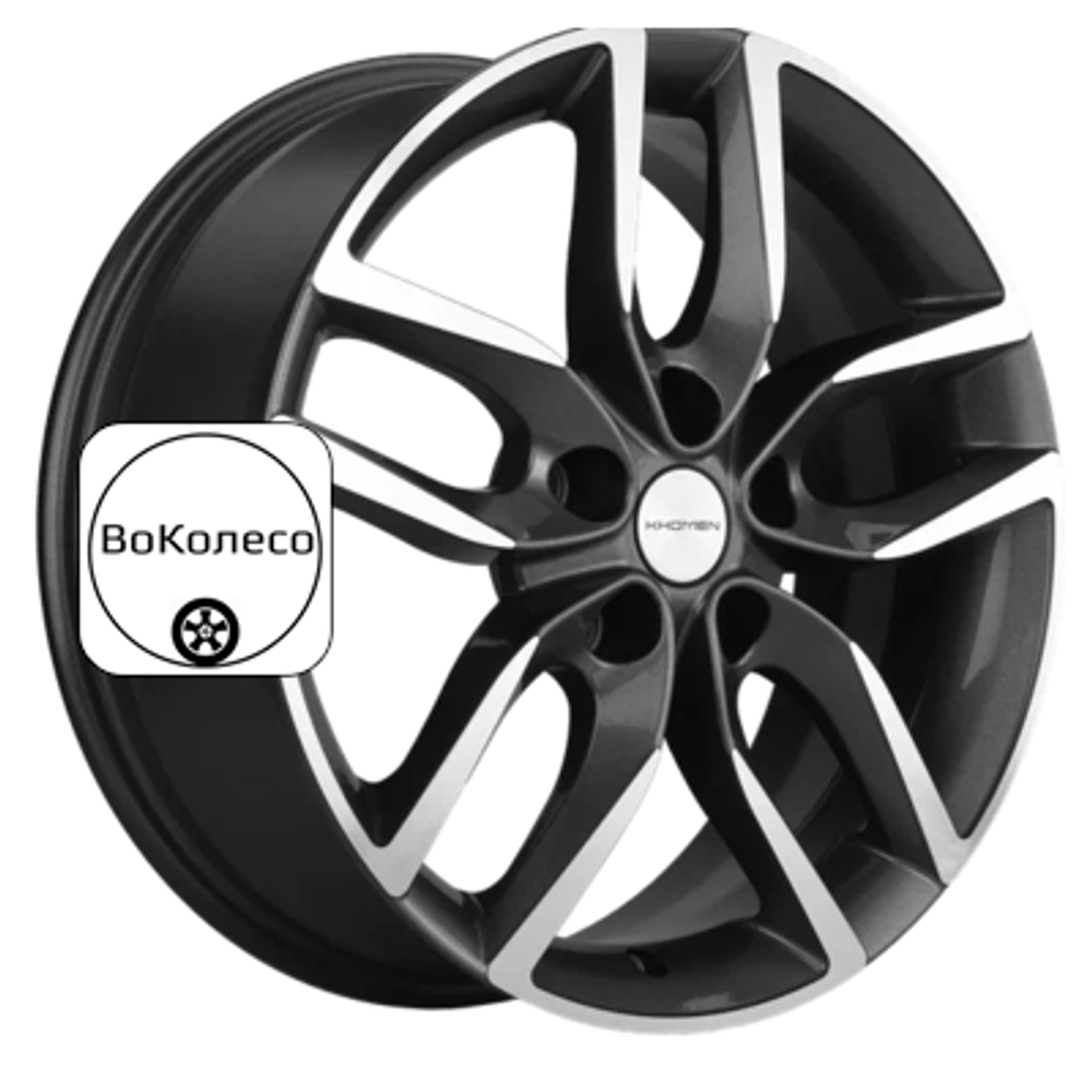 6,5x17/5x114,3 ET37 D66,5 KHW1708 (Jolion) Gray-FP Khomen Wheels