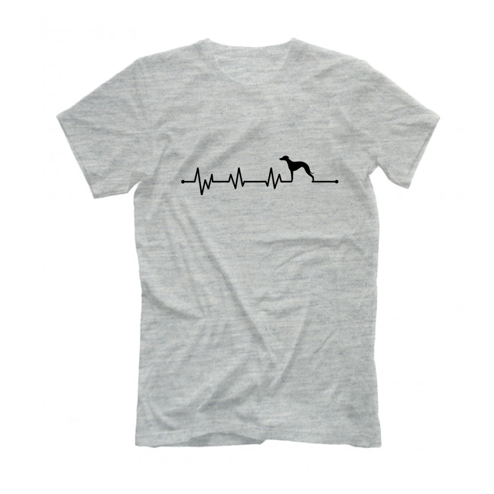 Футболка "Левретка - сердечный ритм"