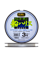 Флюорокарбоновая поводочная леска для рыбалки Duel H.D,Carbon Fune Leader Fluorocarbon 100%, 0,285 мм, 100 м, 6 кг, прозрачный