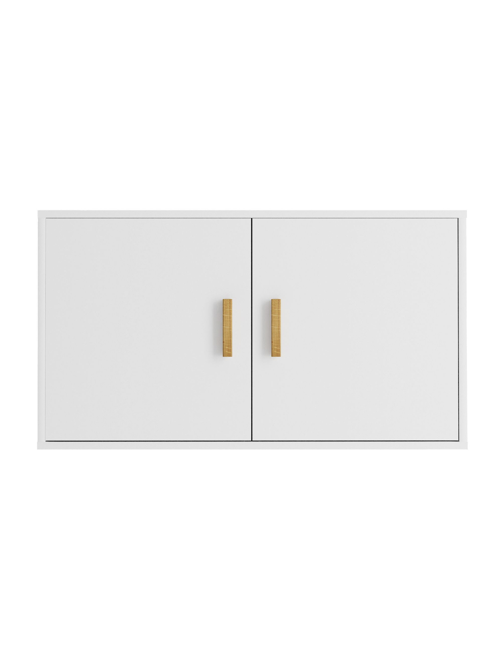 Антресоль, 90х58х50, Моби, на шкаф, с ручками из массива дуба, белый, Dipriz