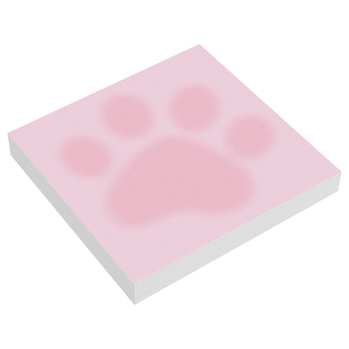 Блок для записей "Paw", 8,5*8,5см, 100л., на склейке, MESHU