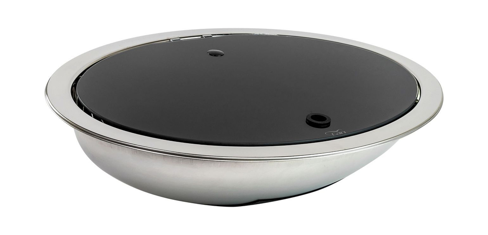 Мойка овальная с краном, стеклянная крышка, CAN, LR1450