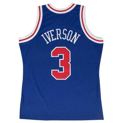 Баскетбольная джерси Mitchell & Ness NBA Swingman Philadelphia 76ers Allen Iverson #3 Blue Jersey