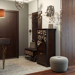 Тумба для обуви Терра-4 (с 4-мя ящиками) Каштан Амбер