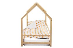 Детская кровать-домик Монтессори Бельмарко Svogen натура