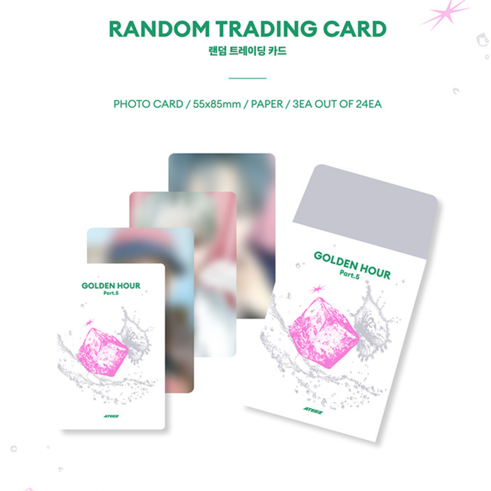 Мерч ATEEZ GOLDEN HOUR : Part.5 RANDOM TRADING CARD (Фотокарты)