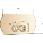 Клавиша смыва Boheme Medici 651 для инсталляции Geberit , BRONZE