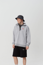 Свитшот "Халф-Зип" (серый)