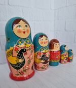 Матрешка "с курочкой" традиция 5мест