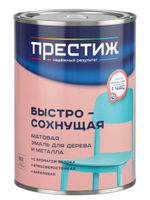 Эмаль акриловая Престиж, матовая, черная, 0,9 кг