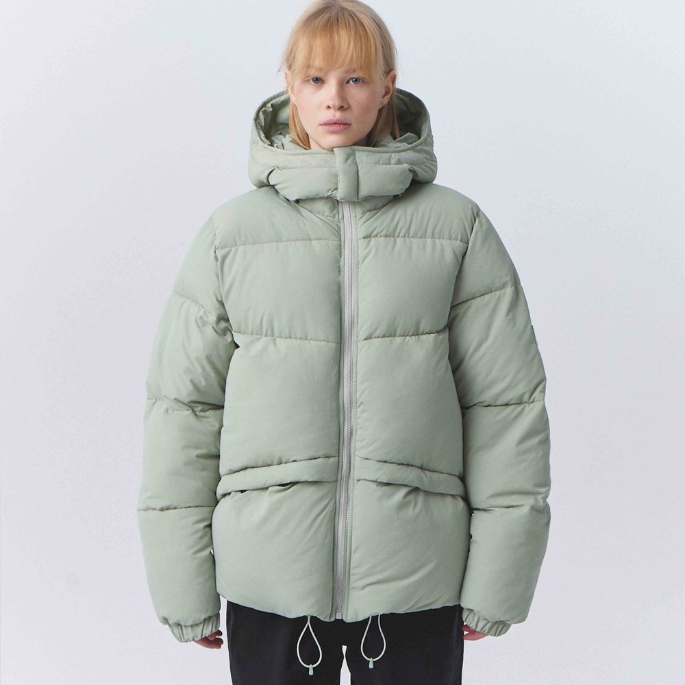 Пуховик Меч FW24 Puffer Basic Green Slate светло-серый